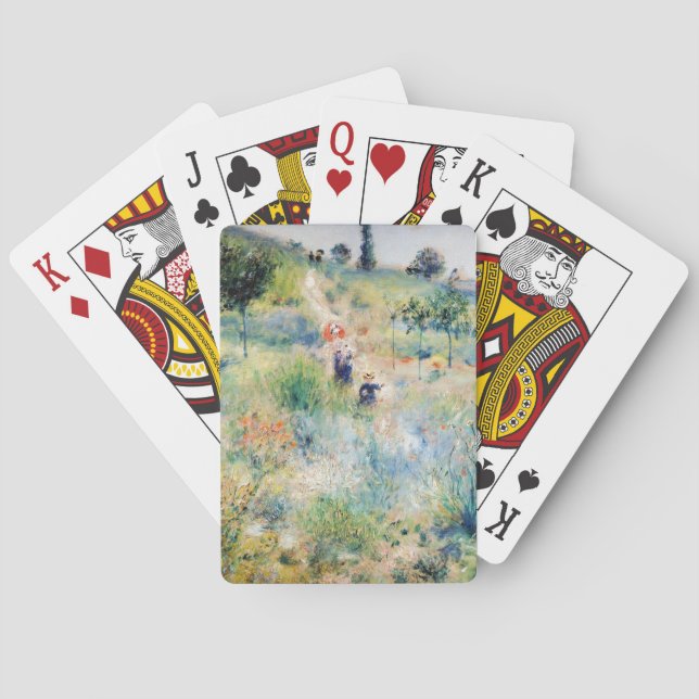Renoir - Path Leading through Tall Grass Poker Cards (Back)