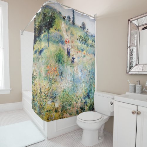 Renoir _ Path Leading through Tall Grass Shower Curtain