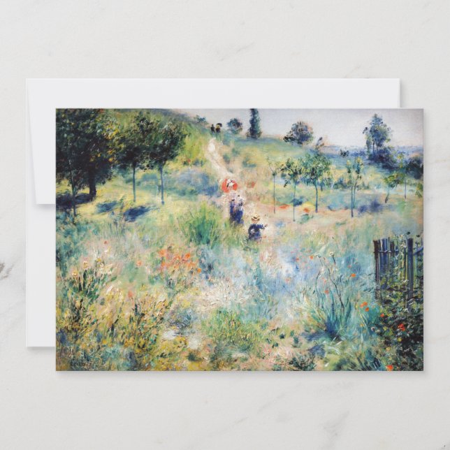 Renoir - Path Leading through Tall Grass Thank You Card (Front)