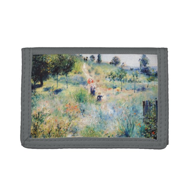 Renoir - Path Leading through Tall Grass Trifold Wallet (Front)
