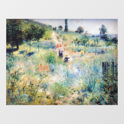 Renoir _ Path Leading through Tall Grass Window Cling