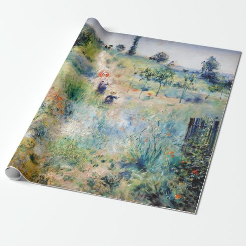 Renoir _ Path Leading through Tall Grass Wrapping Paper