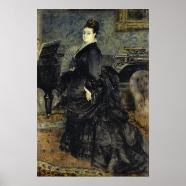 Renoir - Portrait Of  Mme Georges Hartmann Poster (Front)