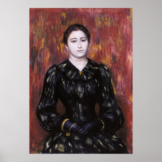 Renoir - Portrait Of Mme. Paulin Poster (Front)
