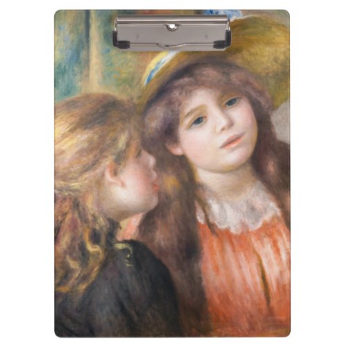 Renoir _ Portrait of Two Little Girls Clipboard