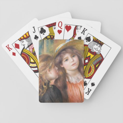 Renoir _ Portrait of Two Little Girls Poker Cards