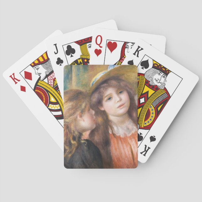 Renoir - Portrait of Two Little Girls Poker Cards (Back)