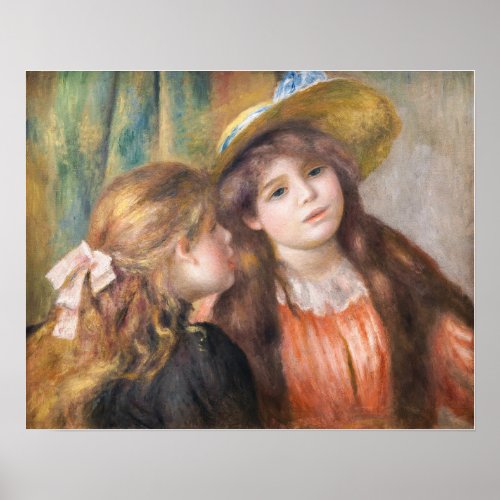 Renoir _ Portrait of Two Little Girls Poster