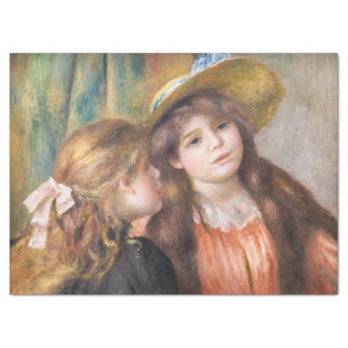 Renoir _ Portrait of Two Little Girls Tissue Paper