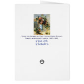 Renoir Roses and Jasmine Bouquet Card (Back)