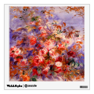 Renoir: Roses by the Window Wall Sticker