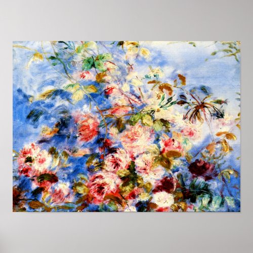 Renoir _ Roses in a Window Poster