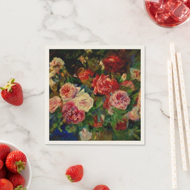 Renoir - Roses Napkins (Insitu)