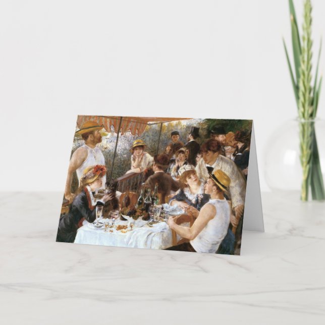 Renoir’s ‘Luncheon of the Boating Party’ Birthday Card (Front)