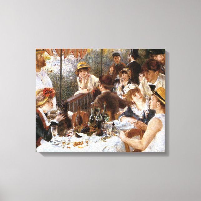 Renoir’s ‘Luncheon of the Boating Party’ Canvas Print (Front)