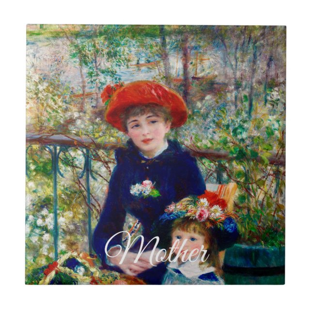 Renoir’s Mother and Child   Ceramic Tile (Front)