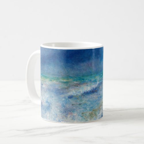 Renoir Seascape Blue nautical impressionism Sea Coffee Mug