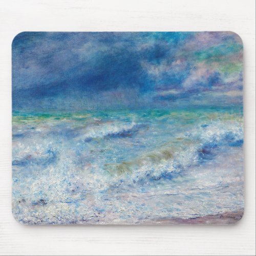 Renoir Seascape Blue nautical impressionism Sea Mouse Pad