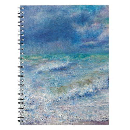 Renoir Seascape Blue nautical impressionism Sea Notebook
