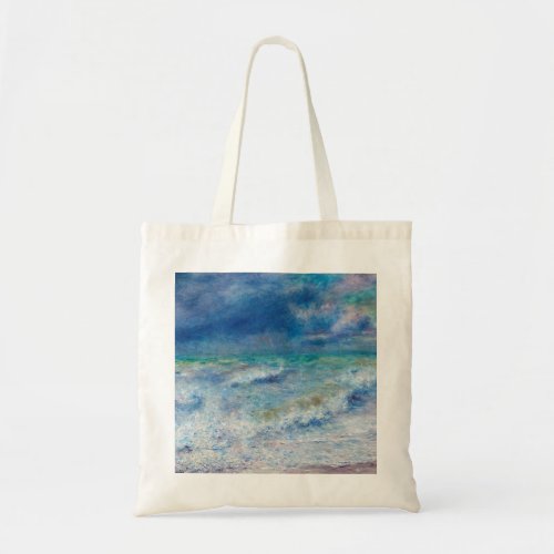 Renoir Seascape Blue nautical impressionism Sea Tote Bag