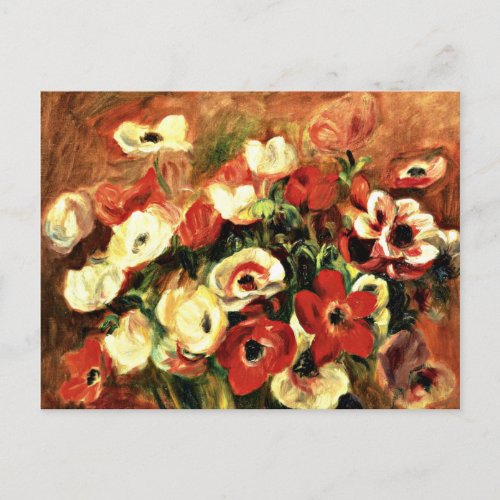 Renoir _ Spray of Anemones Postcard