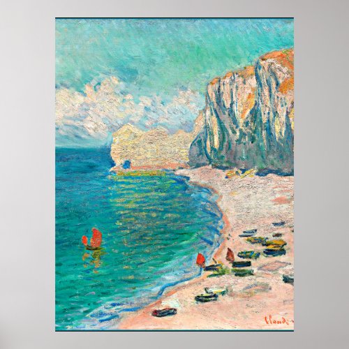 Renoir _ The Beach and the Falaise dAmont Poster