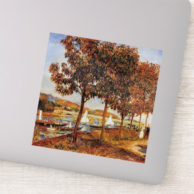Renoir - The Bridge at Argenteil in Autumn, Sticker (Detail)