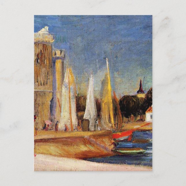Renoir - The Port of Rochelle Postcard (Front)