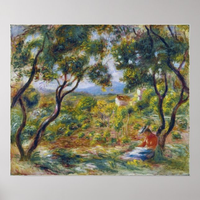 Renoir - The Vineyards Of Cagnes 1908 Poster (Front)