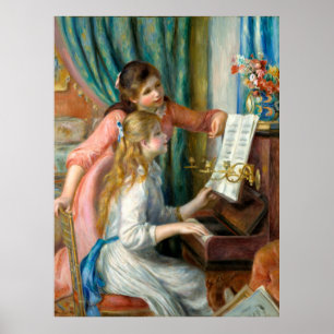 Renoir Two Girls at the Piano Print Music Fine Art
