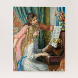 Renoir Two Girls at the Piano Print Music Fine Art Jigsaw Puzzle