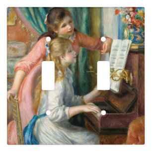 Renoir Two Girls at the Piano Print Music Fine Art Light Switch Cover