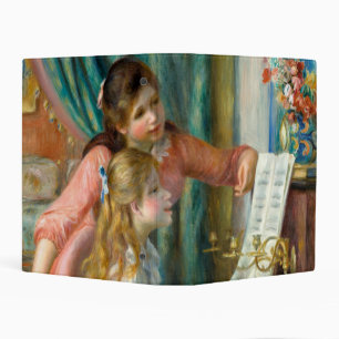 Renoir Two Girls at the Piano Print Music Fine Art Mini Binder