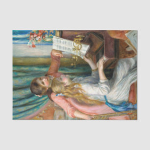 Renoir Two Girls at the Piano Print Music Fine Art Tissue Paper