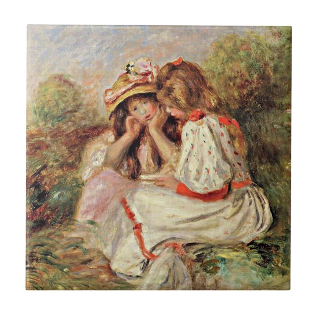 Renoir - Two Little Girls Ceramic Tile (Front)