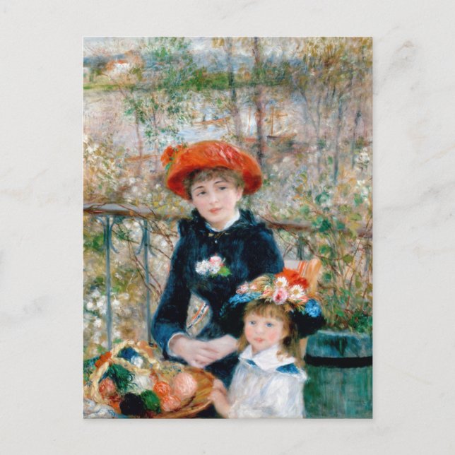 Renoir "Two Sisters (On the Terrace)" Postcard (Front)