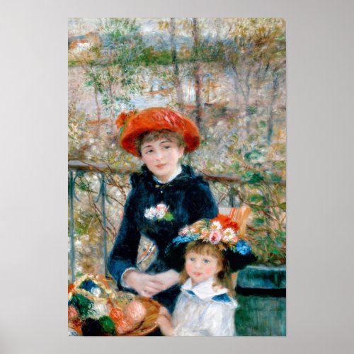 Renoir Two Sisters On the Terrace Poster