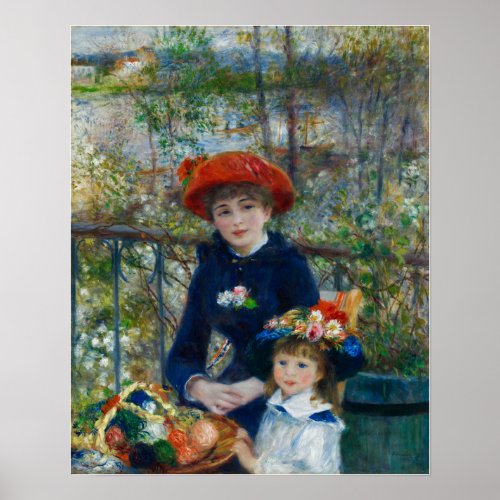 Renoir _ Two Sisters On The Terrace Poster