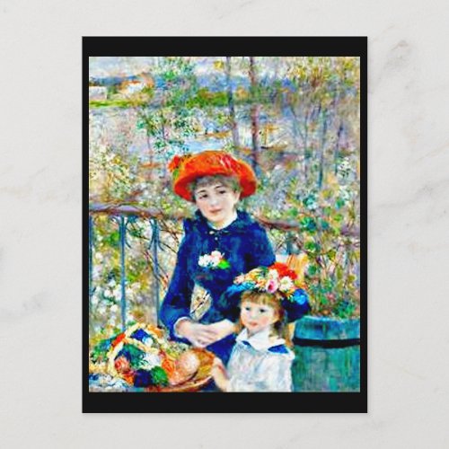 Renoir Two Sisters  Post Card