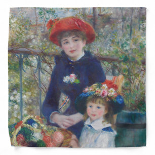 Renoir Two Sisters Terrace French Impressionism  Bandana