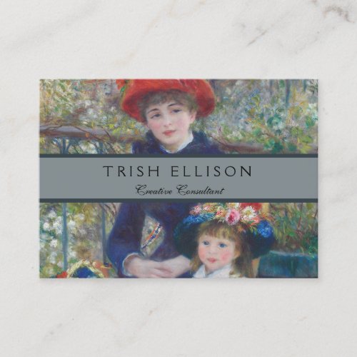 Renoir Two Sisters Terrace French Impressionism  Business Card