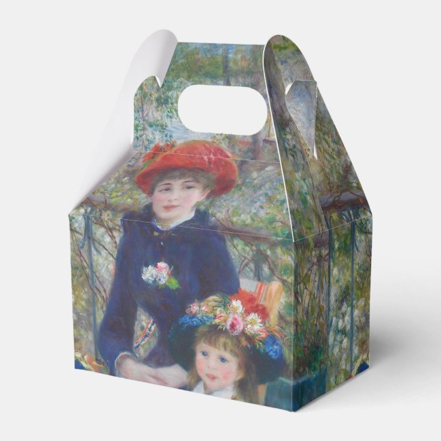 Renoir Two Sisters Terrace French Impressionism  Favor Boxes (Front Side)
