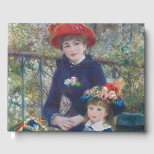 Renoir Two Sisters Terrace French Impressionism  Guest Book
