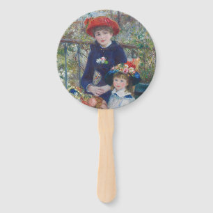 Renoir Two Sisters Terrace French Impressionism  Hand Fan