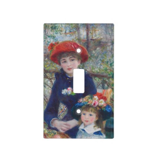 Renoir Two Sisters Terrace French Impressionism  Light Switch Cover