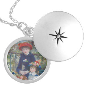 Renoir Two Sisters Terrace French Impressionism Locket Necklace