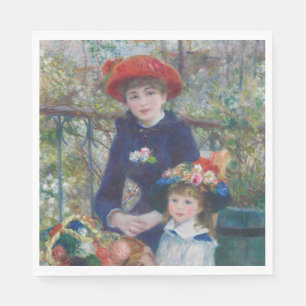 Renoir Two Sisters Terrace French Impressionism Napkins