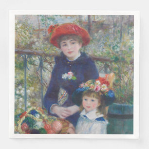Renoir Two Sisters Terrace French Impressionism  Paper Dinner Napkins