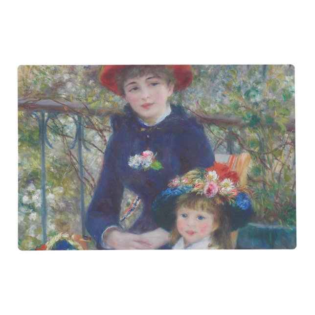 Renoir Two Sisters Terrace French Impressionism  Placemat (Front)
