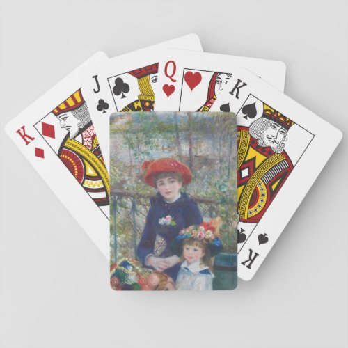 Renoir Two Sisters Terrace French Impressionism  Playing Cards